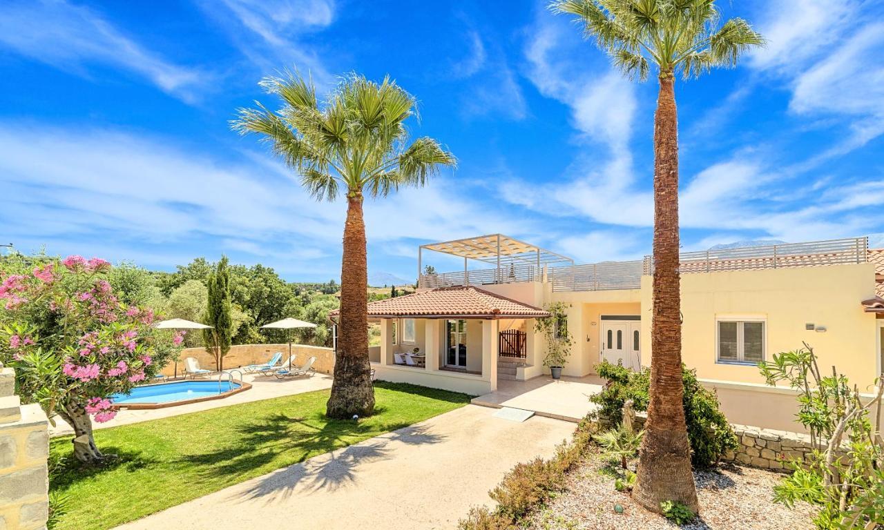 Villa Di Palma Heated Pool Koufi Bagian luar foto
