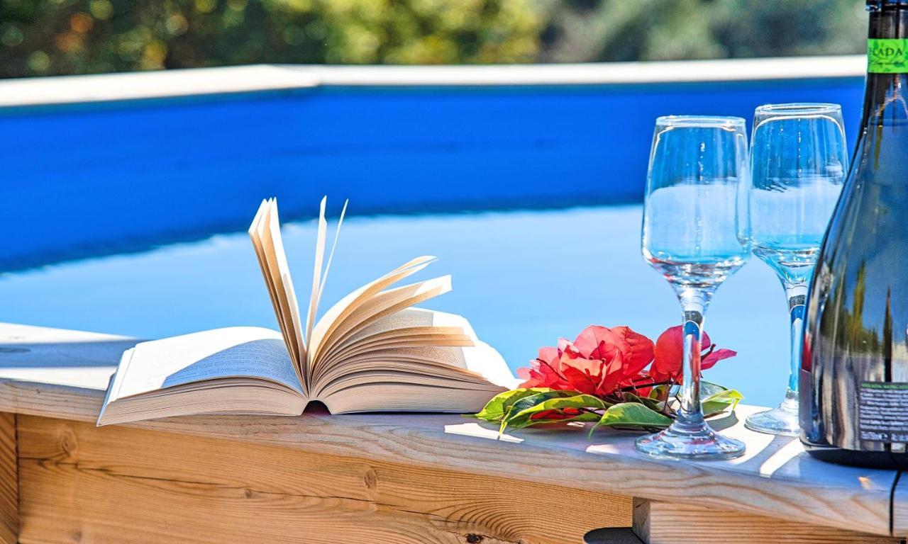 Villa Di Palma Heated Pool Koufi Bagian luar foto